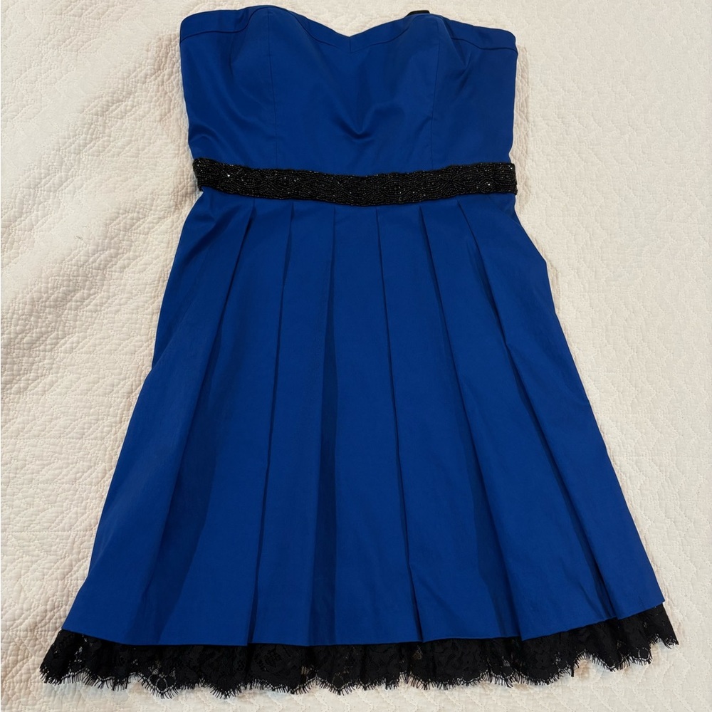 Guess Royal Blue Dress with Black Accents